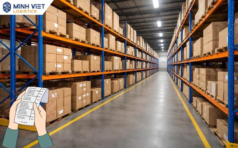Chi phí lưu kho fulfillment theo ngày, tháng và thể tích 