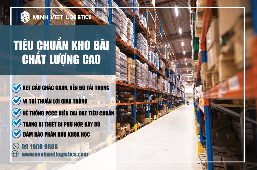 Tiêu chuẩn kho bãi chất lượng cao