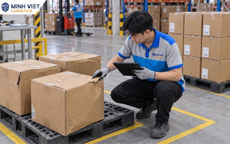 Kiểm kê và ghi nhận riêng hàng hóa hư hỏng trong kho