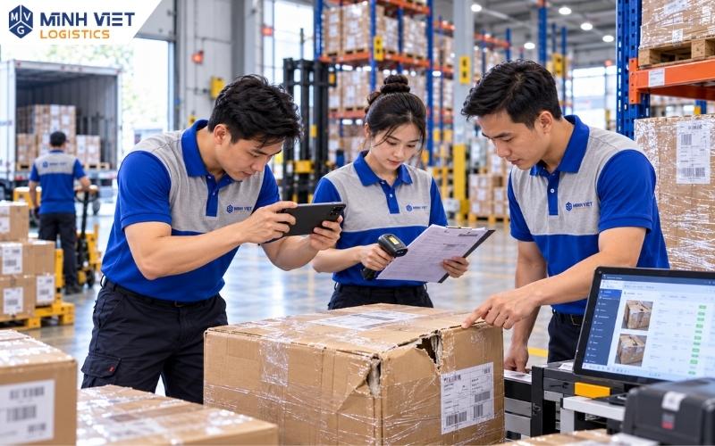 Ghi nhận tình trạng bao bì để phối hợp xác minh sự cố