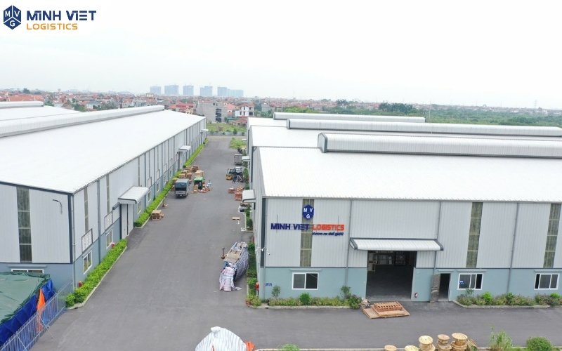 Hệ thống kho chung phục vụ nhập hàng tại Minh Việt Logistics