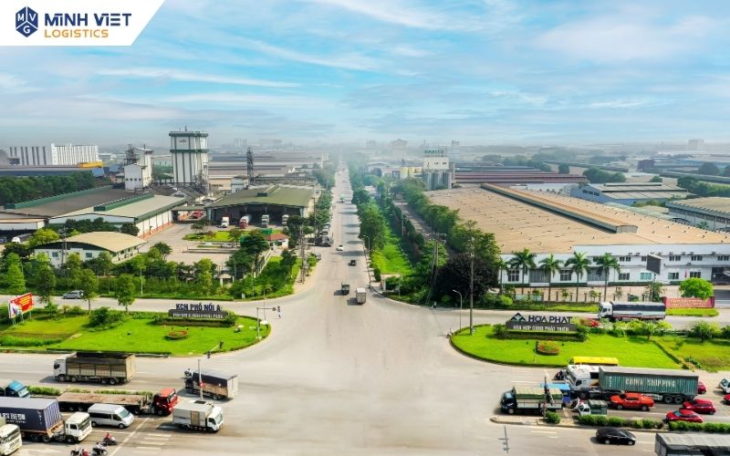 toàn cảnh KCN Phố Nối A Hưng Yên và hệ thống nhà xưởng