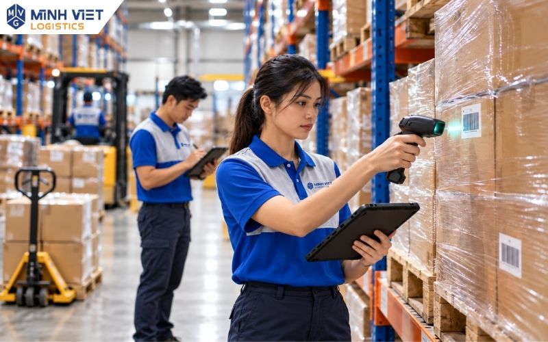 Kiểm đếm hàng theo phạm vi đã thống nhất với chủ hàng