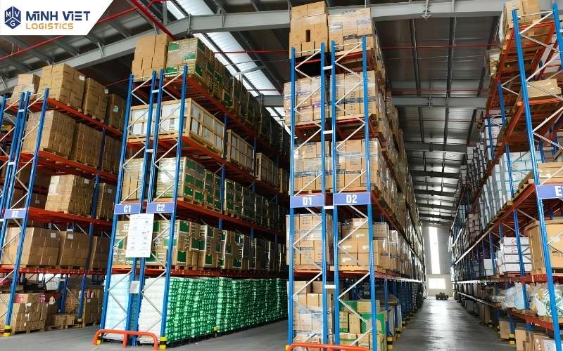 hoạt động lưu trữ và xử lý hàng tại kho Minh Việt Logistics