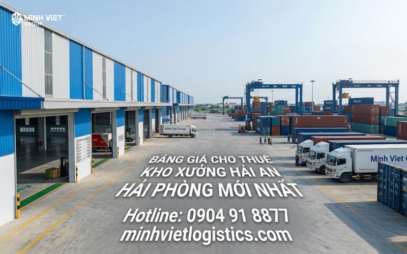 Bảng giá cho thuê kho xưởng Hải An Hải Phòng mới nhất