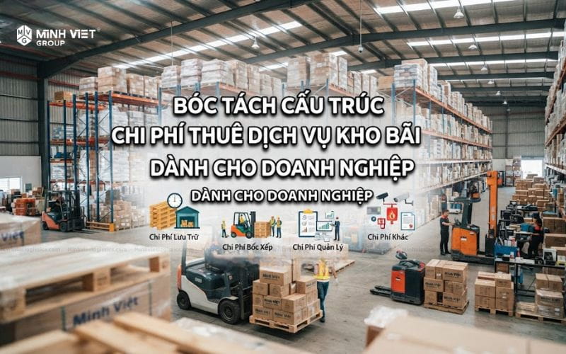 Bóc tách cấu trúc chi phí thuê dịch vụ kho bãi