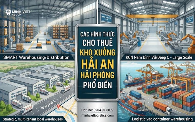 Các hình thức cho thuê kho xưởng Hải An Hải Phòng phổ biến