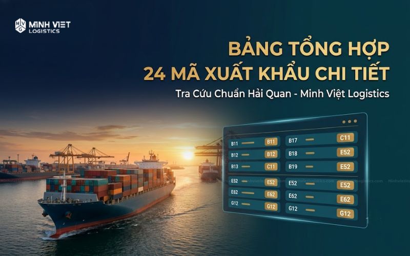 Chi tiết 24 mã loại hình xuất khẩu thông dụng theo quy định