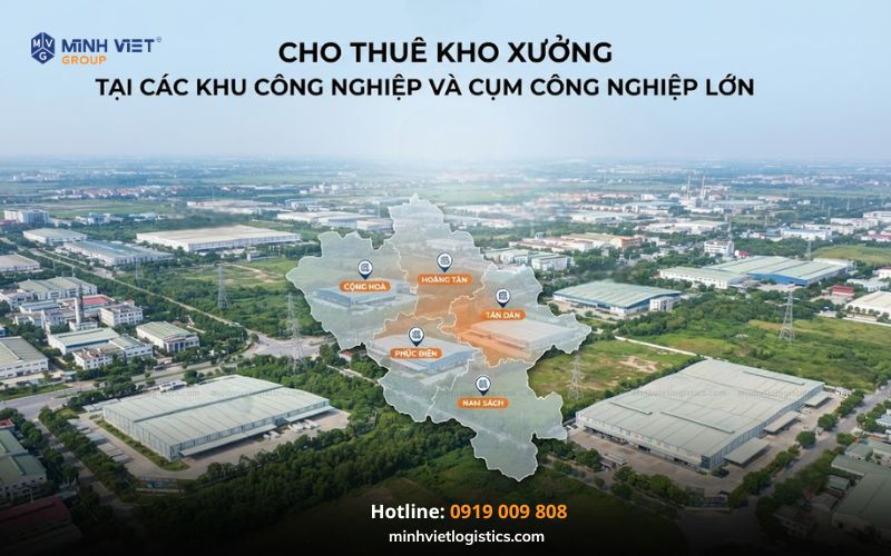 Cho thuê kho xưởng tại các Khu công nghiệp Hải Dương và Cụm công nghiệp lớn