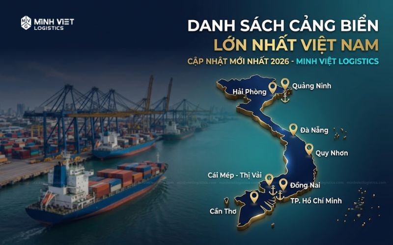 Danh sách cảng biển lớn nhất Việt Nam cập nhật mới nhất
