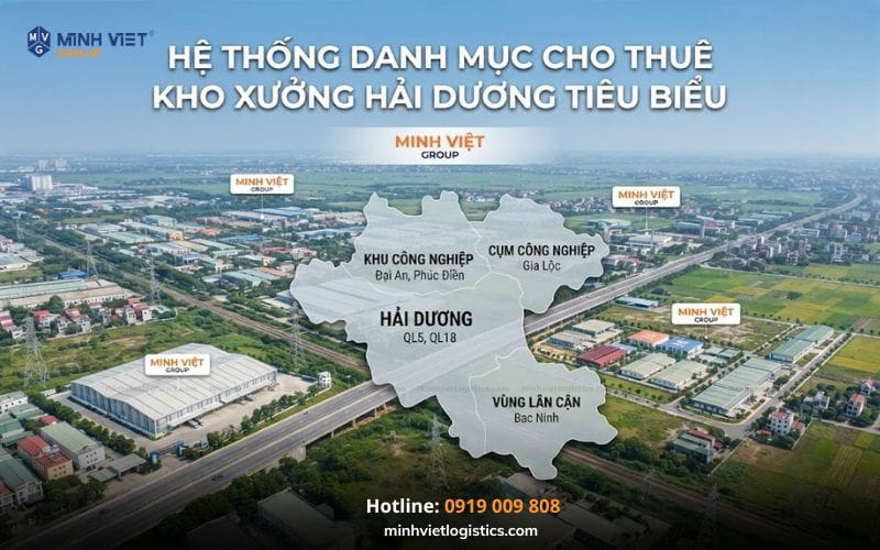 Hệ thống danh mục Cho Thuê Kho Xưởng Hải Dương tiêu biểu