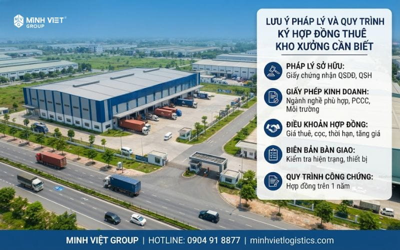 Lưu Ý Pháp Lý Và Quy Trình Ký Hợp Đồng Thuê Kho Xưởng Cần Biết