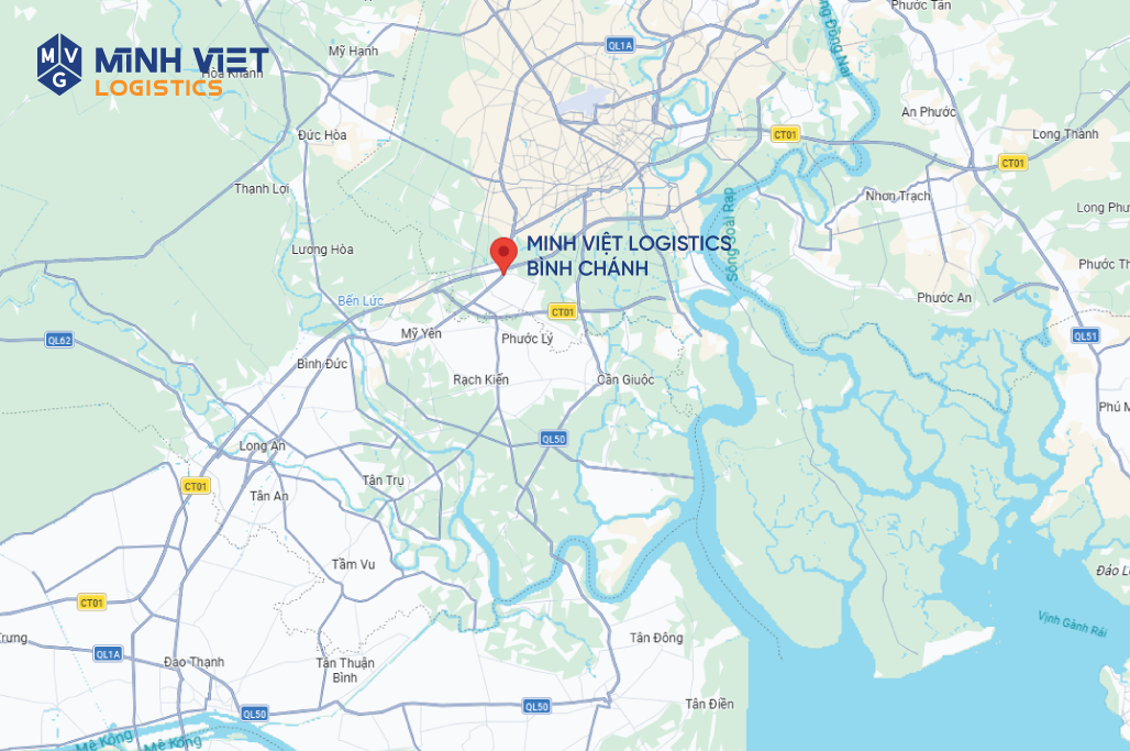 Minh Việt Logistics Bình Chánh nằm tại vị trí đắc địa, thuận lợi giao thông