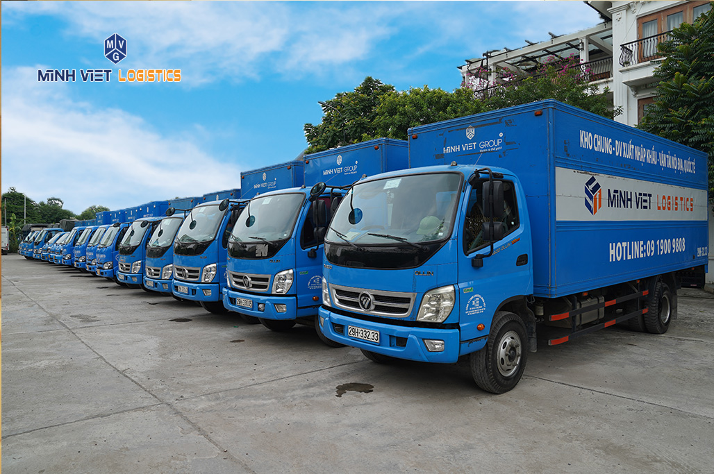 Minh Việt Logistics có hơn 100 đầu xe đa dạng trọng tải