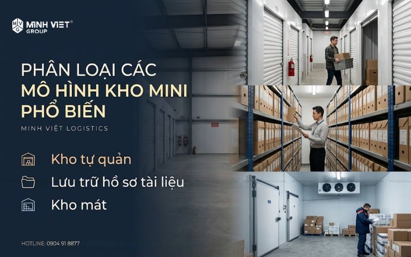 Phân loại các mô hình nhà kho mini phổ biến hiện nay