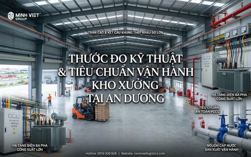 Thước Đo Kỹ Thuật & Tiêu Chuẩn Vận Hành Kho Xưởng Tại An Dương