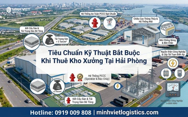 Tiêu Chuẩn Kỹ Thuật Bắt Buộc Khi Thuê Kho Xưởng Tại Hải Phòng