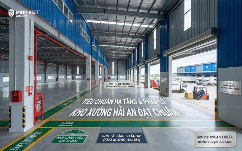 Tiêu chuẩn hạ tầng & Pháp lý kho xưởng Hải An đạt chuẩn