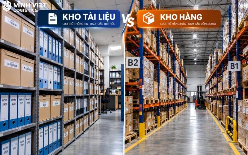 Kho tài liệu có yêu cầu quản lý khác với kho hàng thông thường