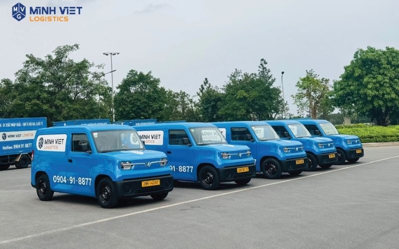 Minh Việt Logistics nhận lô xe Vans đầu tiên – Bước tiến chiến lược trong hành trình logistics xanh tại Hà Nội