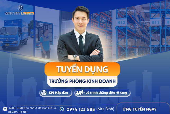TUYỂN DỤNG TRƯỞNG PHÒNG KINH DOANH